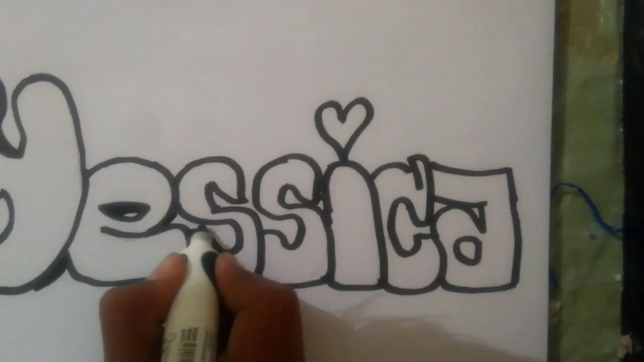 Letras en Graffiti de Jessica