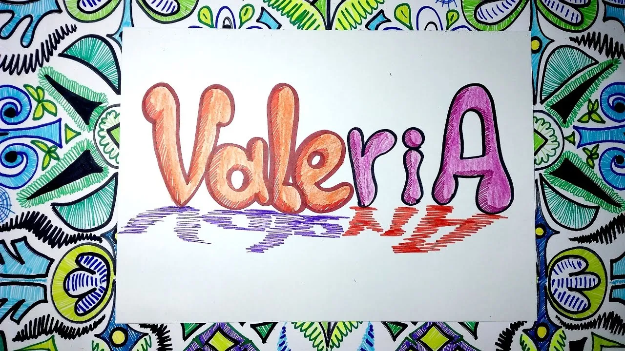 Letras en Graffiti de Valeria