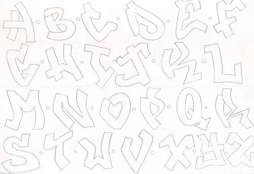 Alfabeto de graffiti 3D - Imagui