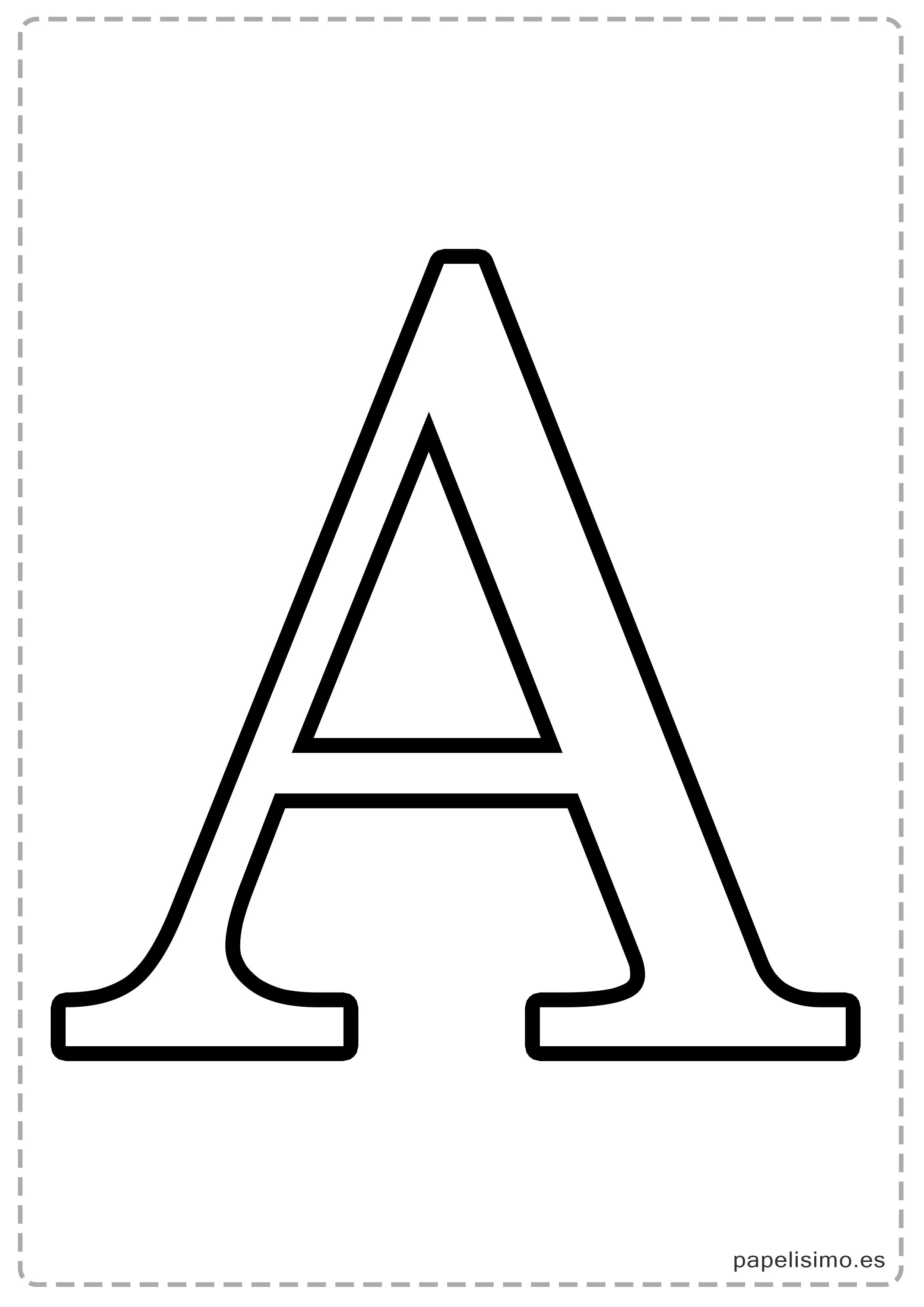 Letras grandes para imprimir - PAPELISIMO