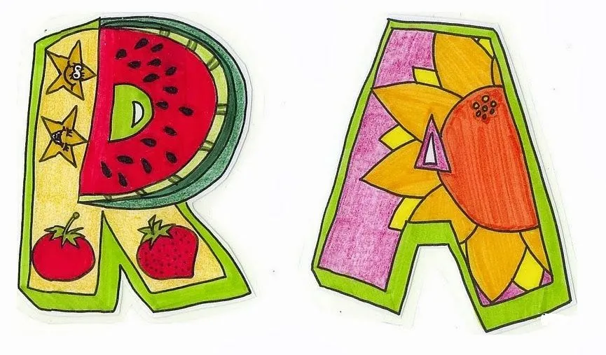 Letras infantiles para imprimir en color - Imagui