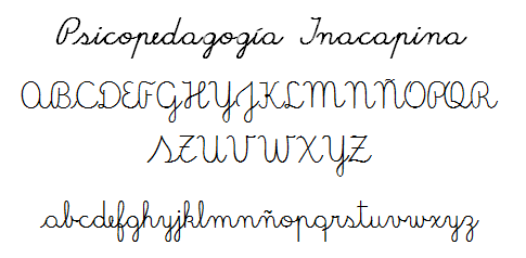 Letras ligadas del abecedario - Imagui