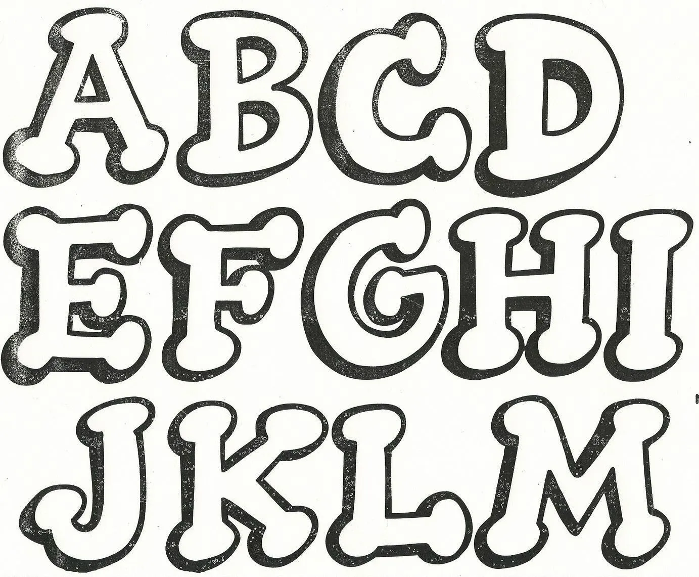 Letras Mayúsculas 1 | Letras para carteles, Modelos de letras, Moldes de letras  bonitas