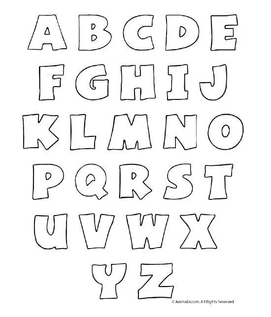 Letras mayúsculas | Lettering, Bubble letters alphabet, Bubble letters