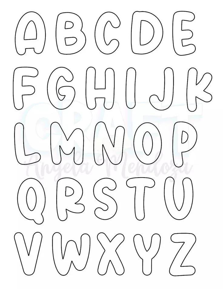 Letras Mayúsculas Plantilla en 2023 | Tipos de letras mayusculas, Moldes de letras  bonitas, Moldes de letras infantiles