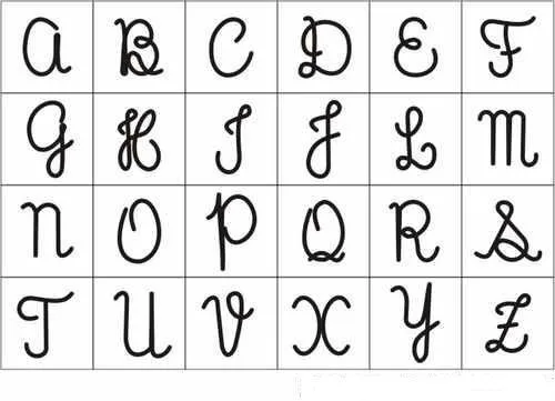 Alfabeto manuscrito en mayúsculas y minúsculas - Imagui