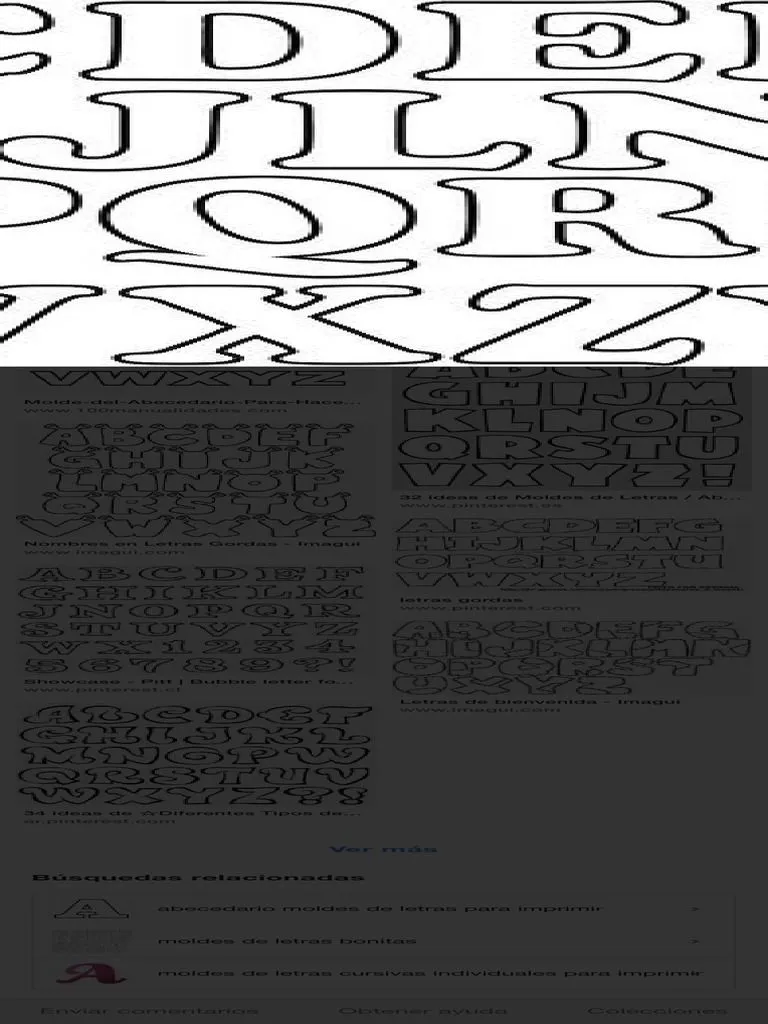 Letras Moldes para Imprimir - Buscar Con Google 2 | PDF | Ortografía |  Colación
