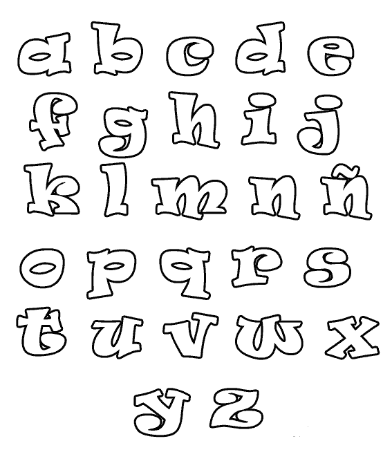 Diseño de letras infantiles abecedario - Imagui