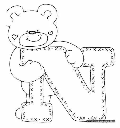 Letras con osos - Imagui