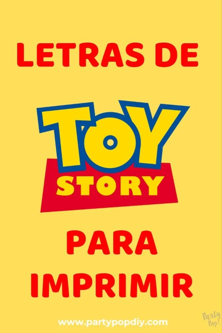 letras de toy story | Vaquerita de toy story, Invitaciones de toy story,  Piñatas de toy story