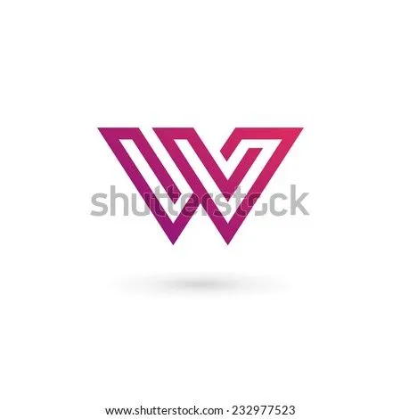 Letter W Logo Icon Design Template Elements Stock Vector ...