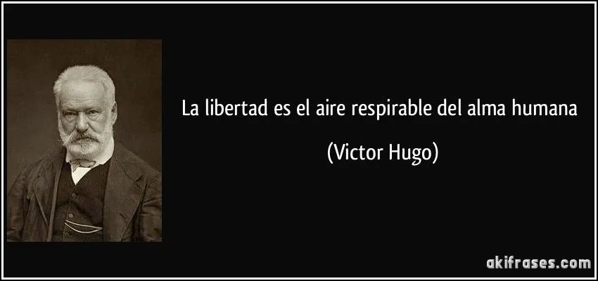La libertad es el aire respirable del alma humana La libertad es el aire respirable del alma humana