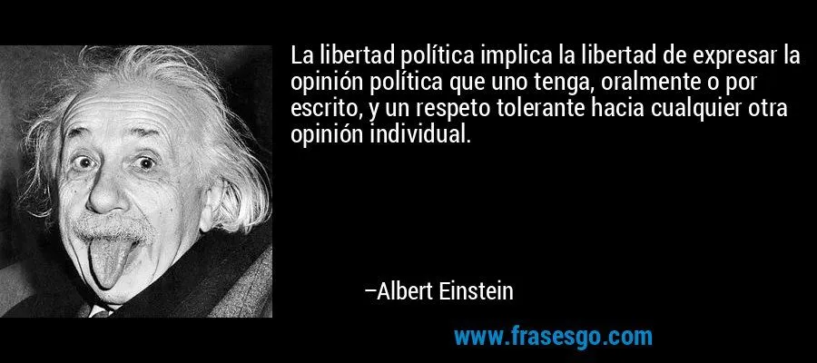 La libertad política implica la libertad de expresar la opin ... La libertad política implica la libertad de expresar la opin ...