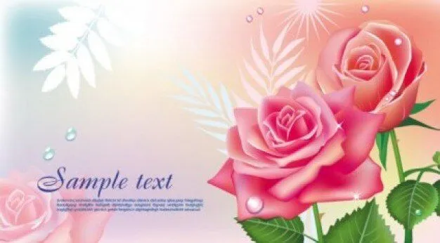 libre vector misc hermosas rosas | Descargar Vectores gratis