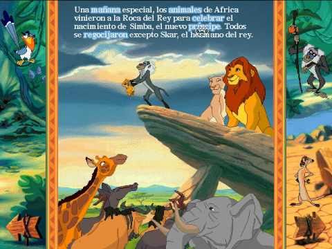 Libro Animado Interactivo: Rey León (Español - Parte 1) - YouTube