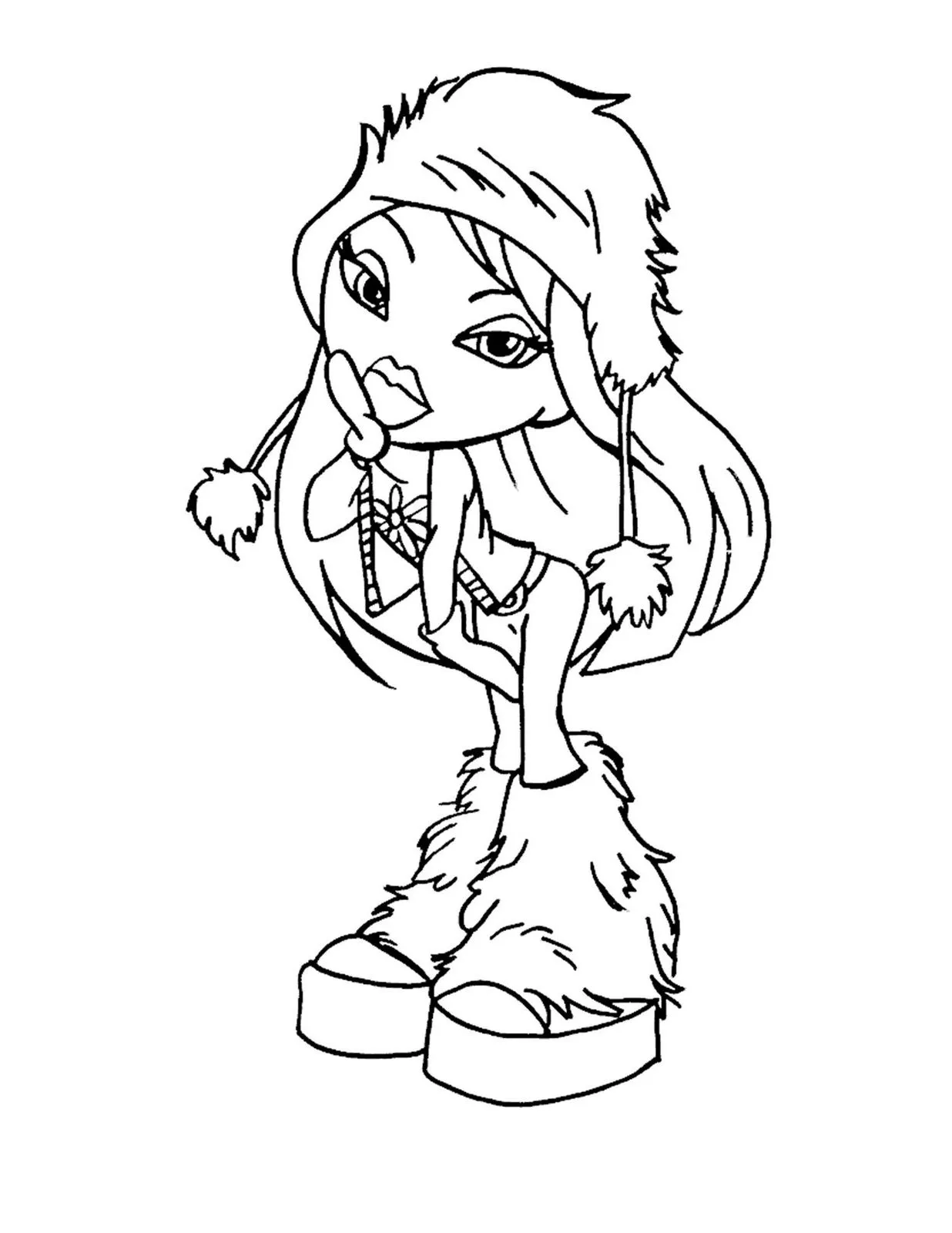 Libro para colorear de la muñeca Bratz para imprimir y en línea Libro para colorear de la muñeca Bratz para imprimir y en línea