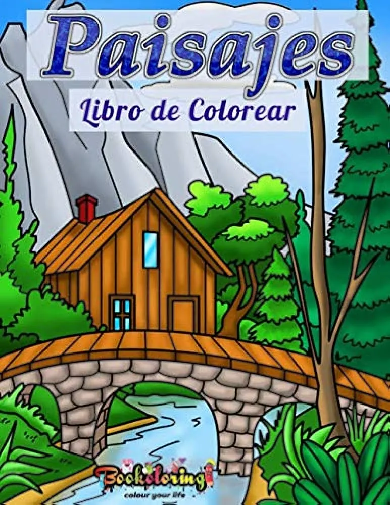 Libro para Colorear: Paisajes: Libro de Colorear para Adultos : 25 páginas  de paisajes exclusivas (Spanish Edition) : Bookoloring, Art: Amazon.com.mx:  Libros