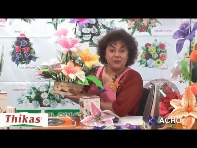 Lilis Moldes de Flores para hacer Arreglos Florales en Fomi, Goma ...