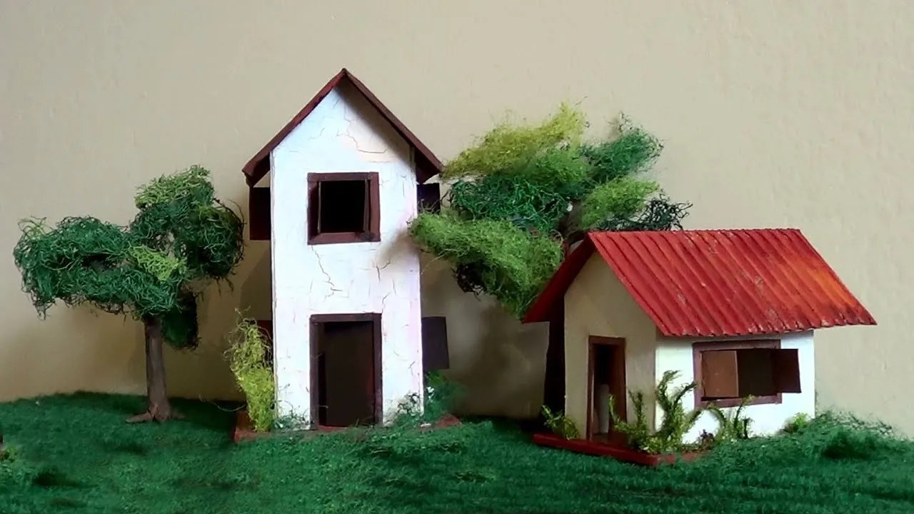 LINDA! APRENDA Diorama Maquete CASA de ALVENARIA - DIY Model BRICK House -  Maqueta: Casa de Cadrillo - YouTube
