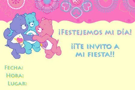Lindas invitaciones infantiles de Los Cariñositos | Fiesta101