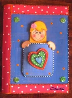 lindas manualidades: Mis cuadernos decorados con foamy lindas manualidades: Mis cuadernos decorados con foamy