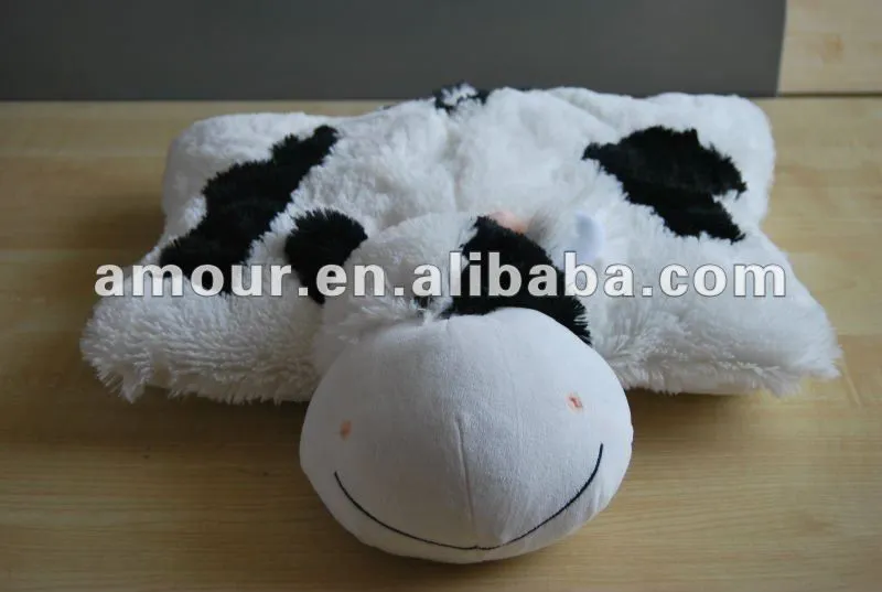 Tan lindo! 2012 nueva leche de vaca de peluche de felpa almohada ...
