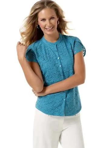 Lindos modelos de blusas con encaje | Web de la Moda Lindos modelos de blusas con encaje | Web de la Moda