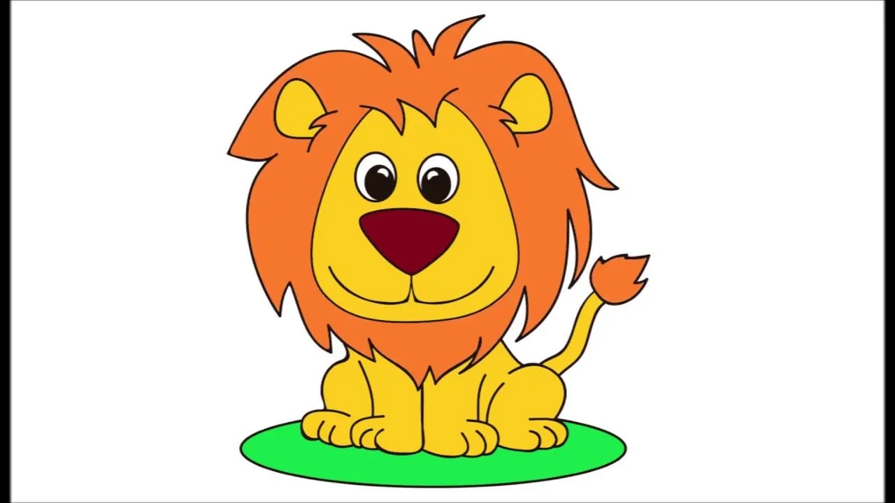 Linea Magica dibujando a un león- Dibujos Para Niños - Learn Colors /  Dibubaron paso a paso - YouTube