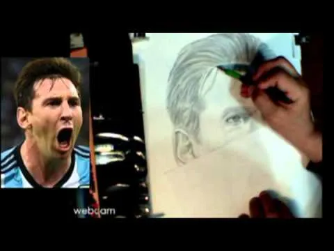 Lionel Messi dibujo a lapiz - YouTube