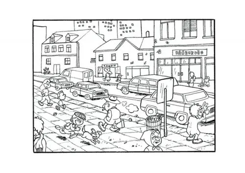 Comunidad urbana en dibujo - Imagui