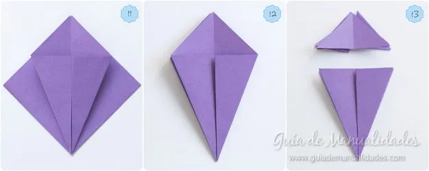 Cómo hacer un lirio de agua de origami - Guía de MANUALIDADES