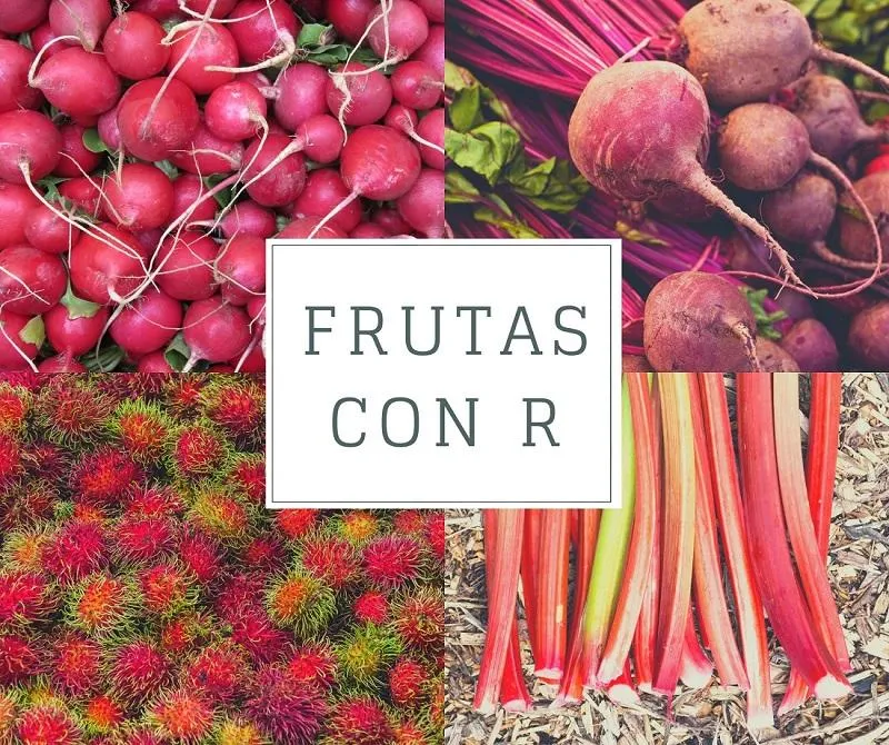 Lista de 9 frutas y verduras que empiezan por R