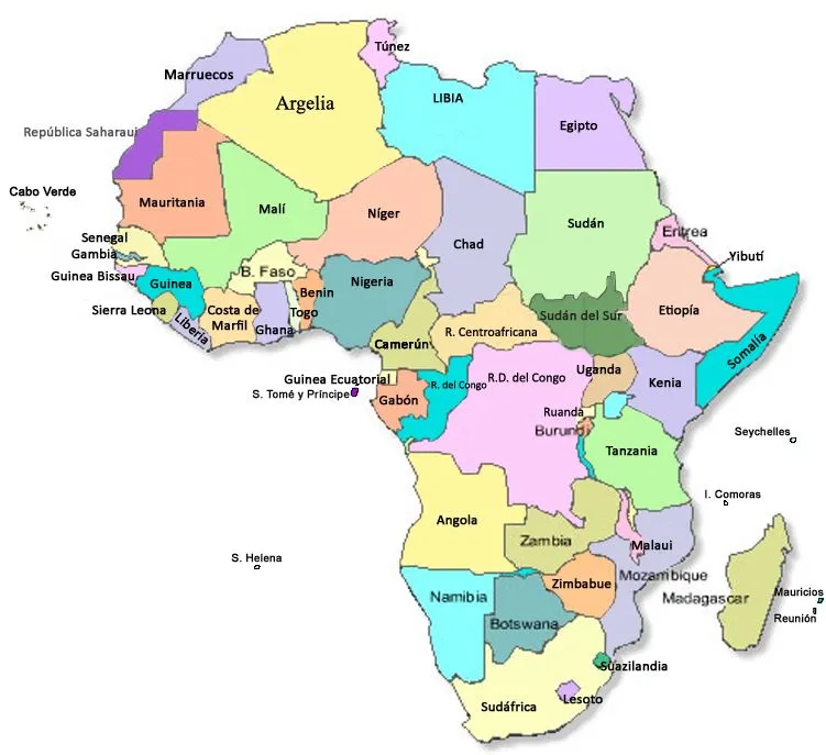 listado de paises africa | misosoafrica