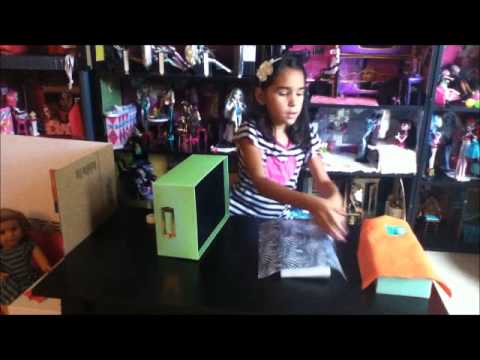 Como hacer una litera para muñecas Monster High - Mimundo MH - YouTube