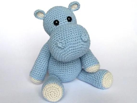 Little Hippo Timi Amigurumi Crochet Pattern / PDF by DioneDesign