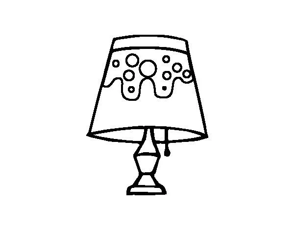 Living room lamp coloring page - Coloringcrew.com
