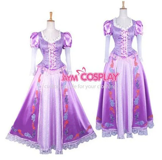 Nueva llegada hermosa Rapunzel Princesa vestido de Cosplay para la ...