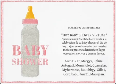 Mensaje bienvenida para un baby shower - Imagui
