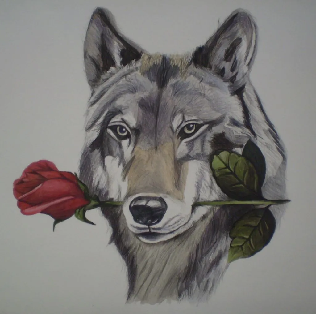 Lobo enamorado. Cristina Maury Benítez- Artelista.com Lobo enamorado. Cristina Maury Benítez- Artelista.com