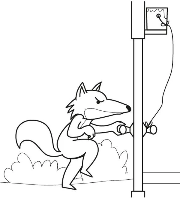 Como dibujar un lobo facil para niños - Imagui