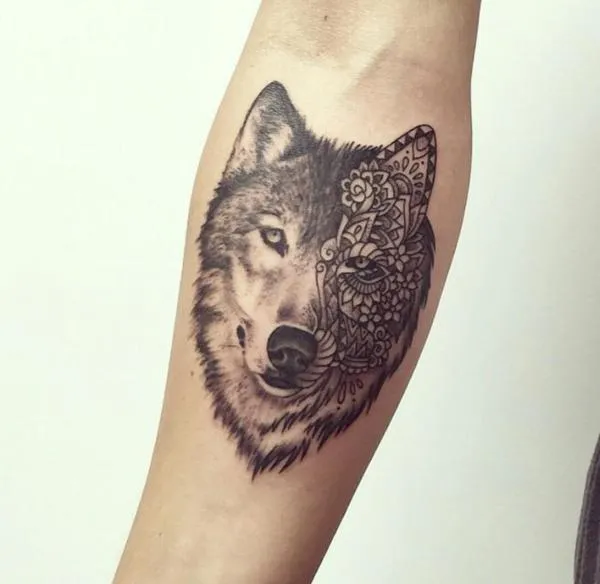 Lobo - Tatuajes para Mujeres