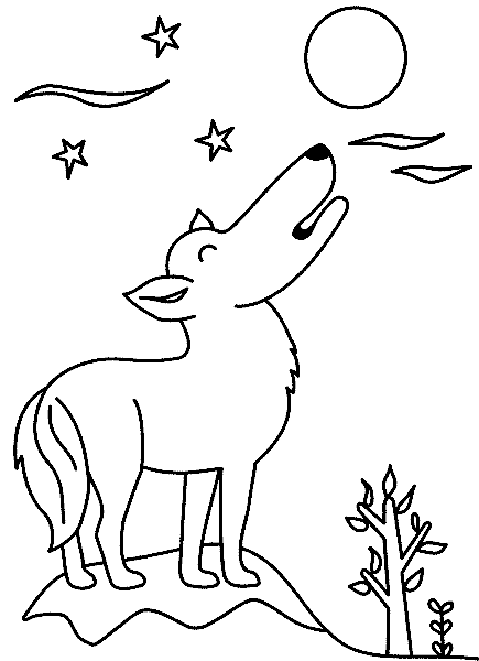 Lobos aullando para dibujar - Imagui