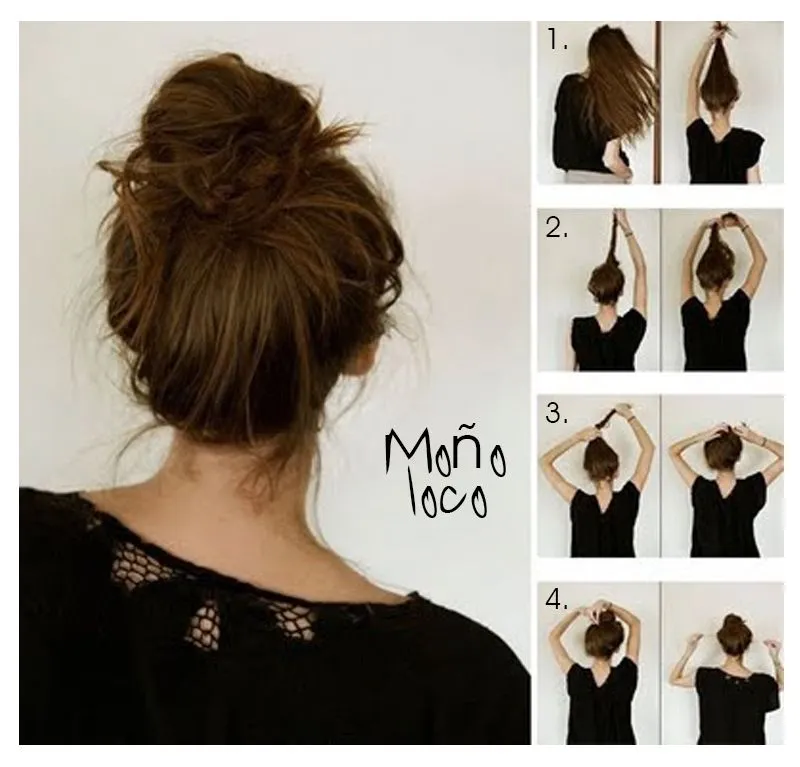 Locas por el rosa: ¿Cabello largo? El moño loco es la solución Locas por el rosa: ¿Cabello largo? El moño loco es la solución