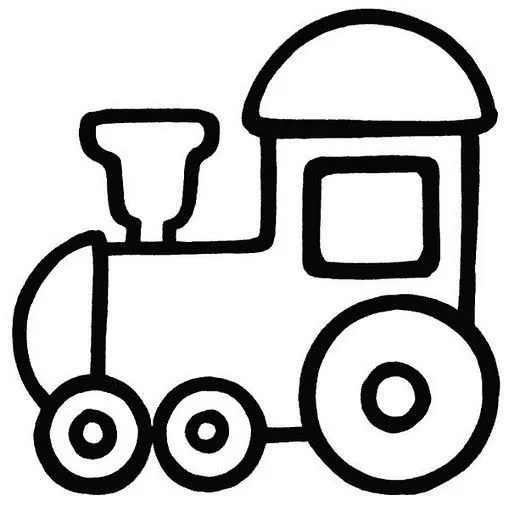 Locomotora para colorear infantil - Imagui