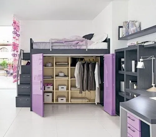 loft bed with closet | Dream House | Pinterest | Loft Beds, Loft ...