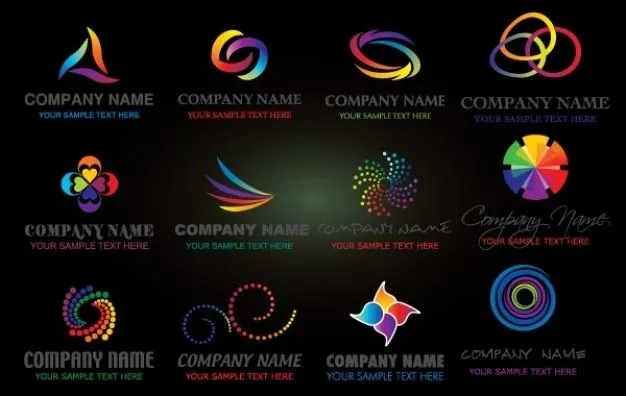 Logo colorido nombre de la empresa | Descargar Vectores gratis