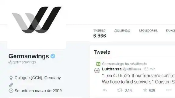 El logo de Germanwings, de luto - ABC.es