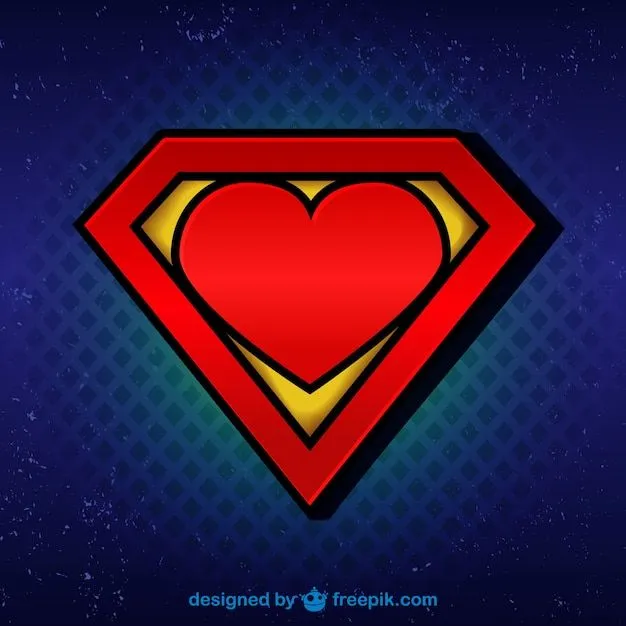 Logo de Superman con corazón | Descargar Vectores gratis