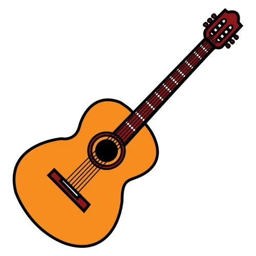 Dibujo de guitarra para niños - Imagui