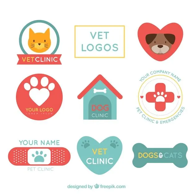 Logos de clínica veterinaria | Descargar Vectores gratis